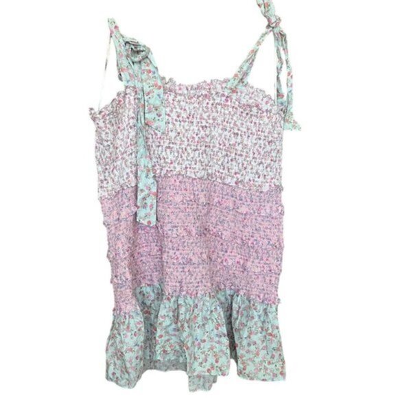 NWT LoveShackFancy x Target Adeline Smocked Floral Tie Strap Ruffled Dress 3X - Picture 5 of 10